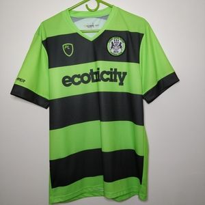 Forest Green Rovers Green Striped shirt
